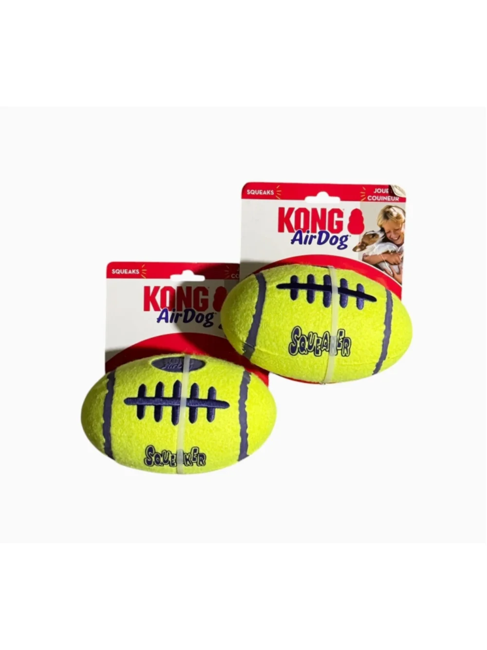 2 Kong Air Dog Squeaker Football Dog Toy, medium